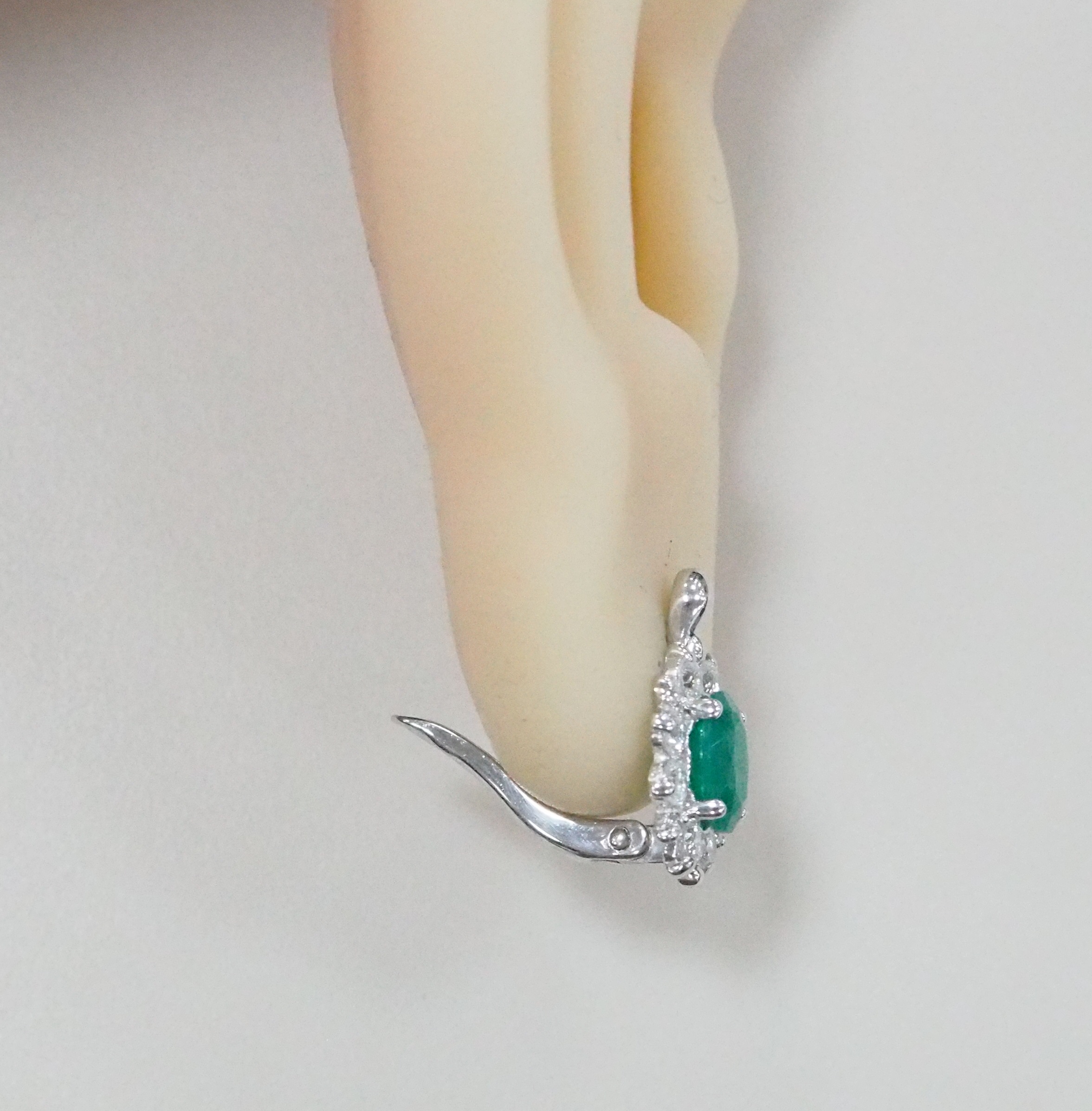 Серебряные серьги с агатами
